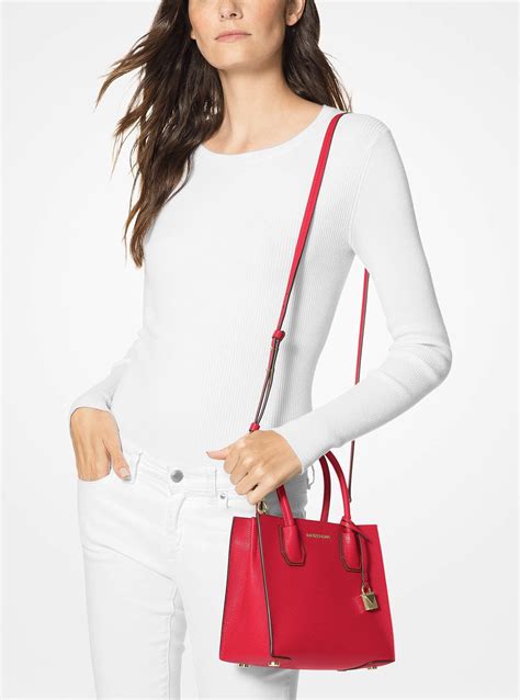 Mercer Medium Pebbled Leather Crossbody Bag.